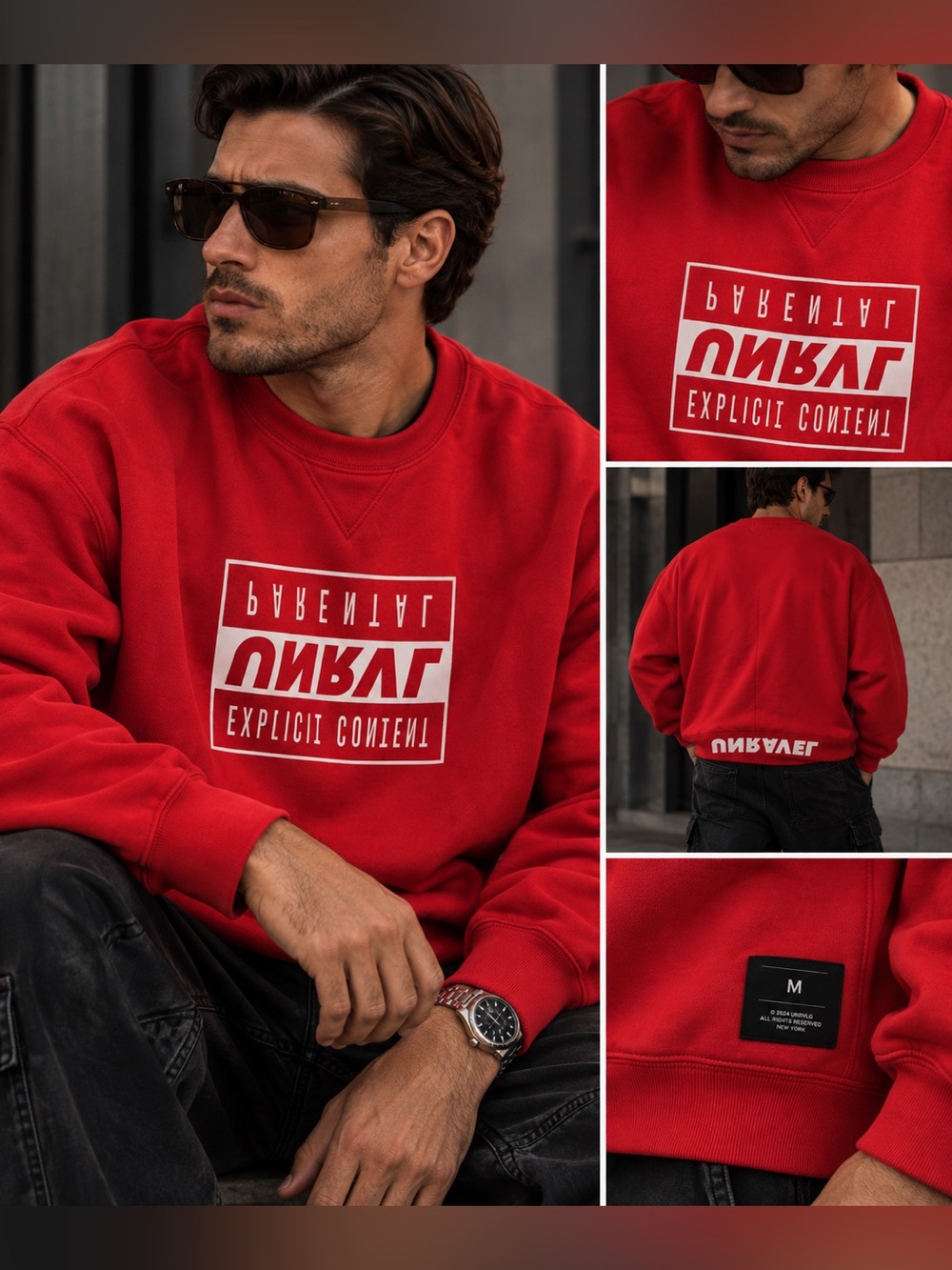BEN TAVERNITI UNRAVEL
Unravel Project Men's Red
Cotton Sweatshirt